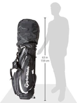 TaylorMade TM15 PureLite Golf Stand Bags, Black/White -Taylormade 41aJ5DhZn0L