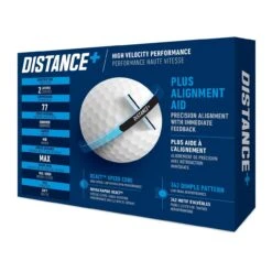 TaylorMade Distance + Golf Balls -Taylormade Distance Golf Balls WHITE 2