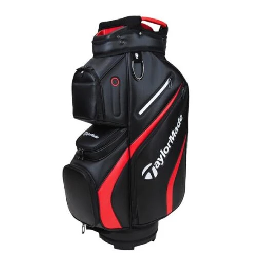 TaylorMade Deluxe Cart Bag Black Red -Taylormade TA21A0301002 L