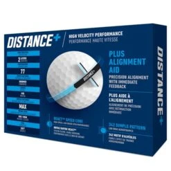 TaylorMade Distance + Golf Balls Dozen White -Taylormade TA21D0101001 2 L