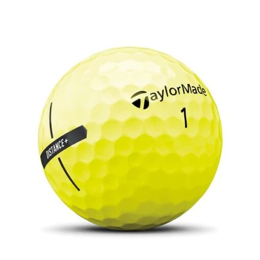 TaylorMade Distance + Golf Balls Dozen Yellow -Taylormade TA21D0101002 1 L