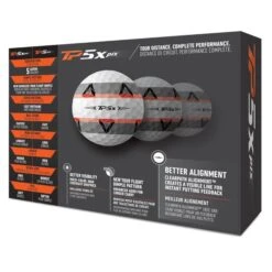 TaylorMade TP5x Pix 2.0 Golf Balls Dozen White -Taylormade TA21D0105001 2 L