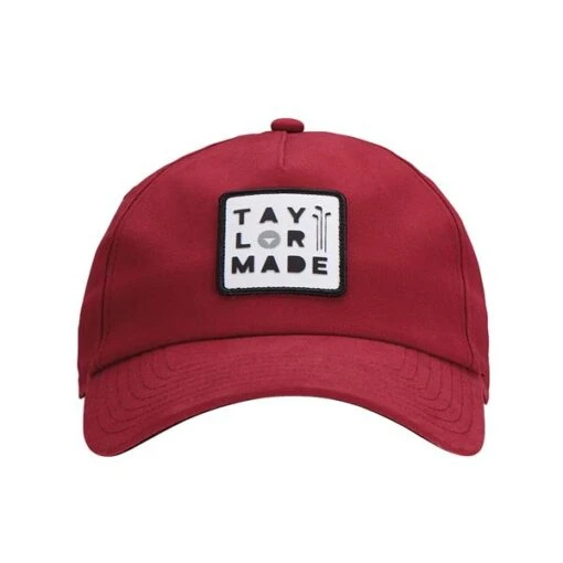 TaylorMade LS 5 Panel Cap Red -Taylormade TA21H0302005 4 L