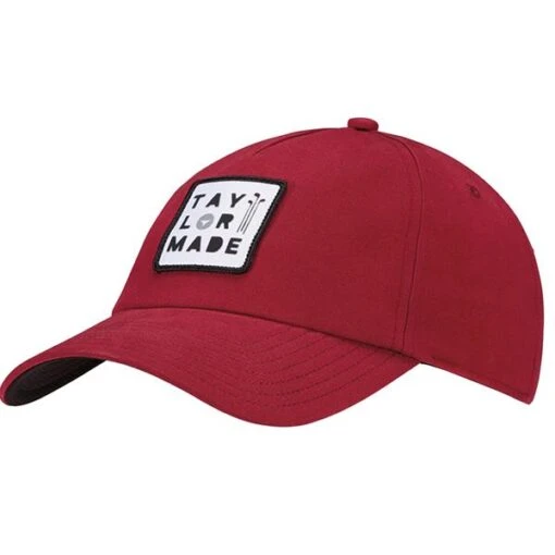 TaylorMade LS 5 Panel Cap Red -Taylormade TA21H0302005 L