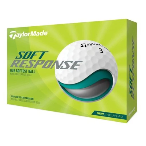 TaylorMade Soft Response 22 Golf Ball Dozen White -Taylormade TA22D0103001 L