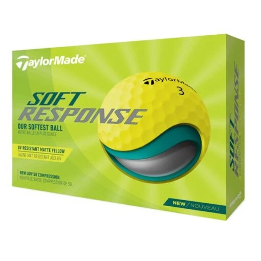 TaylorMade Soft Response 22 Golf Ball Dozen Yellow -Taylormade TA22D0103002 L