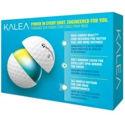 TaylorMade Kalea Golf Ball Dozen White -Taylormade TA22D0104001 1 L