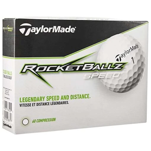 TaylorMade RocketBallz Speed Ball Dozen White -Taylormade TA22D0106001 L