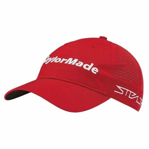 TaylorMade Tour Litetech Cap Red -Taylormade TA22H0302003 L