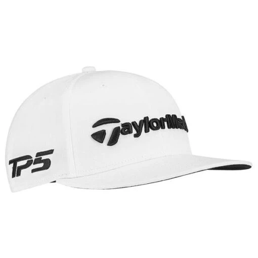 TaylorMade Tour Flatbill Cap White -Taylormade TA22H0303001 5 L