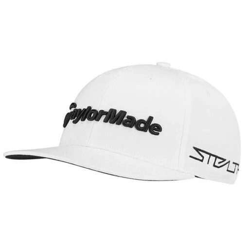 TaylorMade Tour Flatbill Cap White -Taylormade TA22H0303001 L