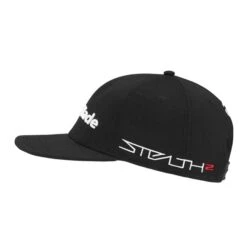 TaylorMade Tour Flatbill Cap Black -Taylormade TA23H0301001 2 L