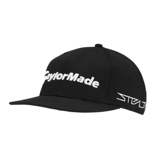 TaylorMade Tour Flatbill Cap Black -Taylormade TA23H0301001 L