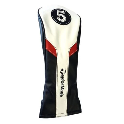 TaylorMade Fairway 5 Wood Headcover White - Black - Red -Taylormade TA8H0401001 L